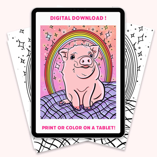 Rainbow Pig-Nic - Digital Download