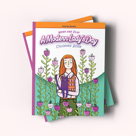 Work and Play : A Modern Lady's Day Coloring Book